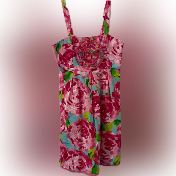 Lilly Pulitzer Dresses & Skirts - Lilly Pulitzer Hotty Pink First Impression sundress, size 4 (teen 16). EUC